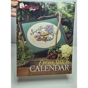 Vintage The Needlecraft Shop 1992 Calendar 12 Cross Stitch Patterns
